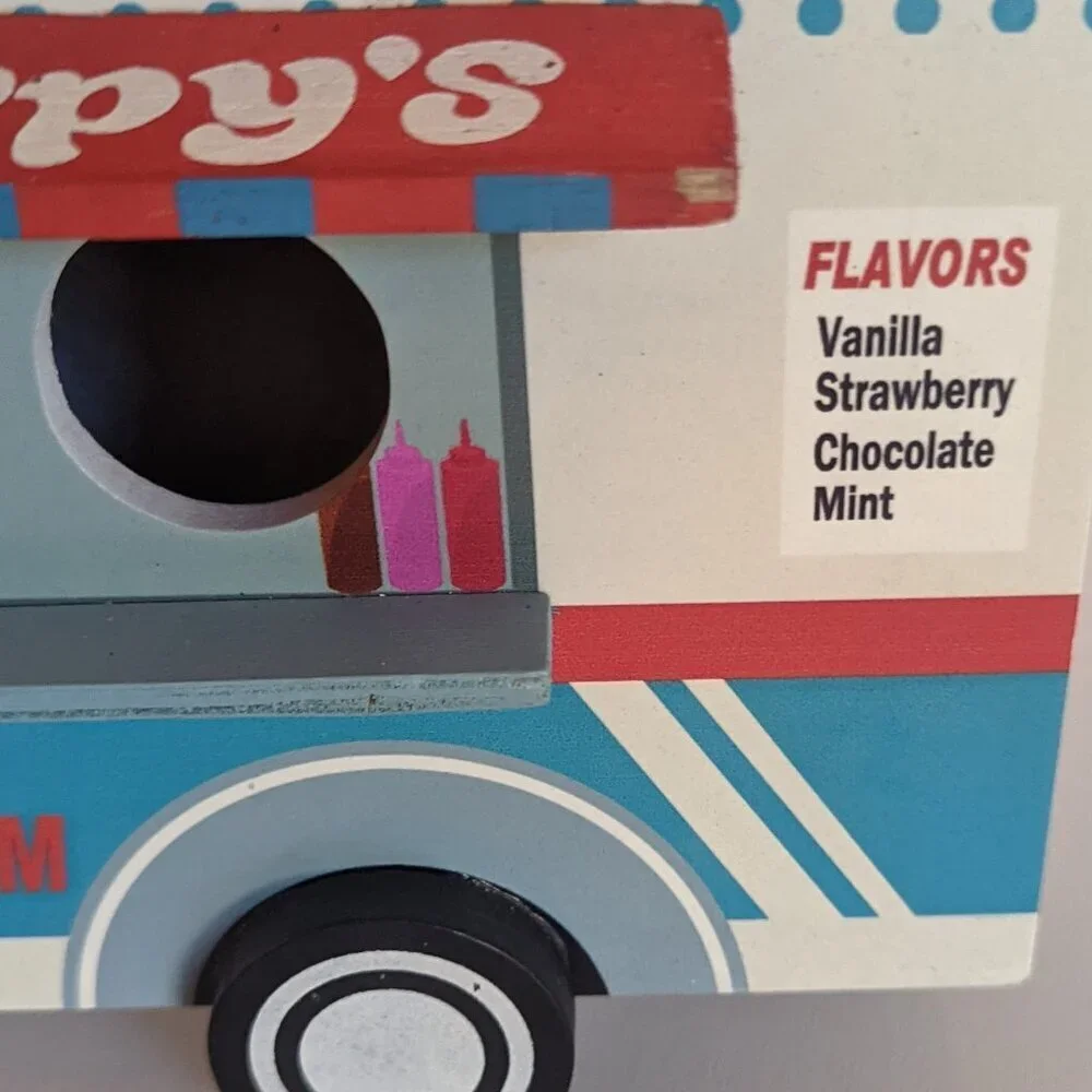 NWT Chirpy's Ice Cream Food Truck Bird House Michael's Ashland Summer Garden RWB